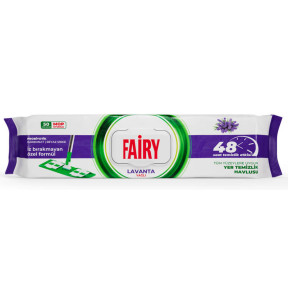Вологі серветки для підлоги, до швабри Fairy  з ароматом лаванди 50 шт